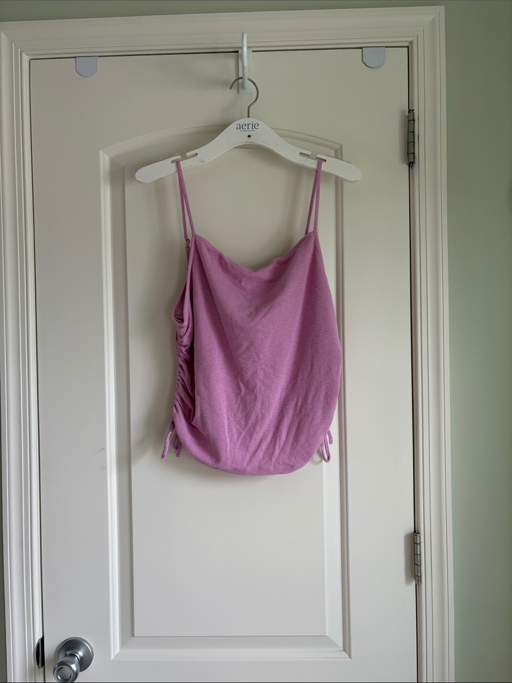 aerie Lilac Pink Side-Ruched Camisole